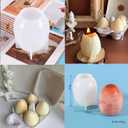 2 x Easter 3D Egg Silicone Molds for Candle Mousse Cake Chocolate Candy Pastry Soap Muffin Dessert DIY Baking Tool (1)