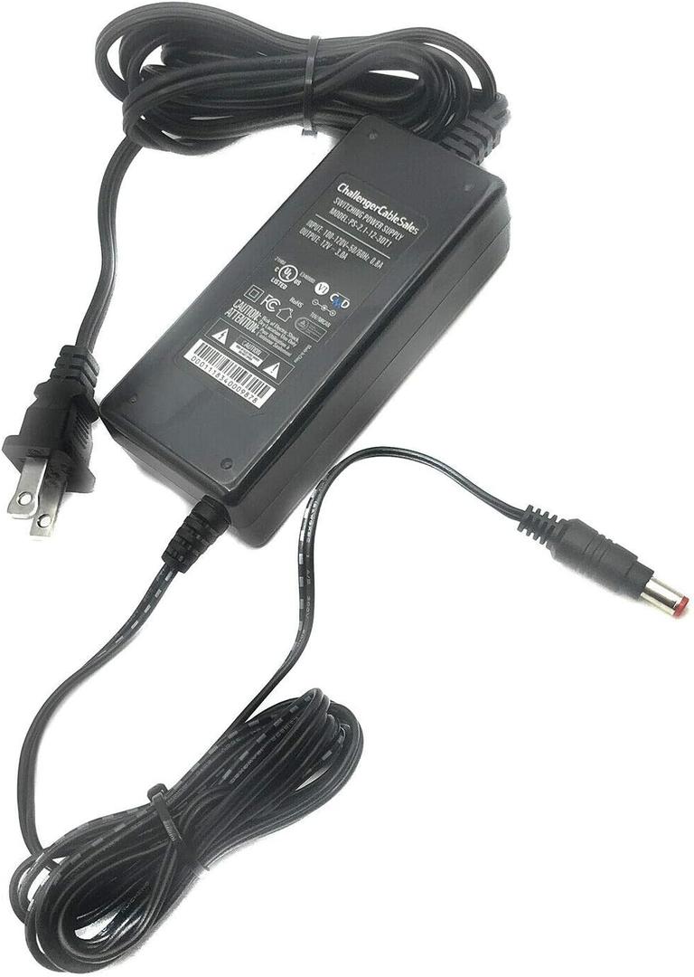 Challenger PS-2.1-12-3DT1 Cable Sales Switching I.T.E Power Supply 12V 3A for D3G1604W DCX3600 MG1