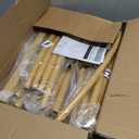 Pureegg Metal Arch Backdrop Stand Set - Set of 2 (7.2ft/6.0ft), Gold Wedding Stand with Stable Base, Elegant Backdrop Cover for Party, Birthday, Baby Shower, Graduation, Easy to Assemble