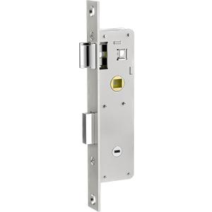 Storm Door Mortise Lock Body, Mortise Lock Replacement Parts for Old Storm Doors, 2-1/2" Handle PZ, Reversible Latch Bolt(Polished Nickel)