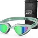 OutdoorMaster Fisheye Swim Goggles, Anti-Fog Large-Fit Goggles for Adults | Large-fit swim goggles with anti-fog clarity, leakproof silicone seal, UV400 protection, and comfortable 3D ergonomic fit.