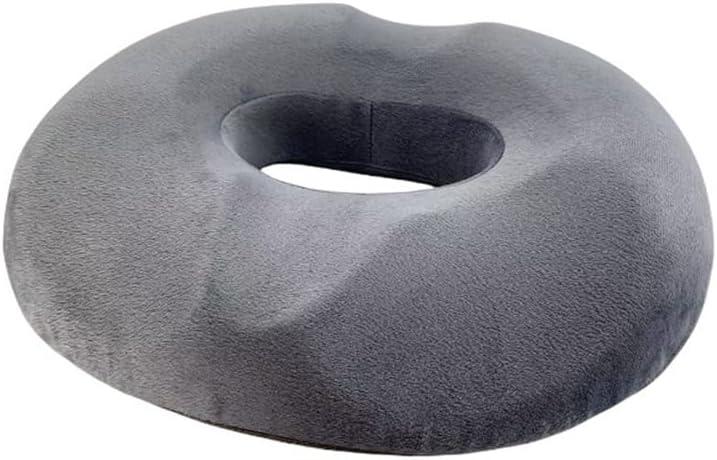 Donut Pillow Seat Cushion Chair Pad for Tailbone Pain Relief and Hemorrhoids, Memory Foam Seat Chair Cushion for Postpartum Pregnancy, Seat Cushions for Men and Women for Home & Office(Gray) (45*40*7CM)