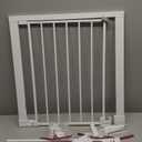 Safety 1st Easy Install Walk Thru Baby Gate for Doorway With Door, Dog Gates, Fits 29"-38", Easy Install 28" Tall, White