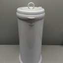 Ubbi Steel Diaper Pail, Odor Locking, No Special Bag Required, Award-Winning, Registry Must-Have, White