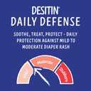 Desitin Daily Defense Baby Diaper Rash Cream with 13% Zinc Oxide, Barrier Cream to Treat, Relieve & Prevent Diaper Rash, Hypoallergenic, Dye-, Phthalate- & Paraben-Free, 16 oz