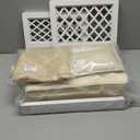 Kate Newborn Props for Baby Photography White Wooden Bed Photo Props Doll Bed with Mattress Pillow Bed Mat and Stretch Wrap for Photoshoot Studio Posing Props