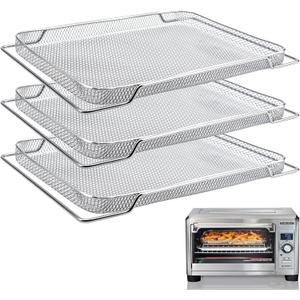 Breville Smart Oven Air Fryer Pro Mesh Basket, 3 Stainless Steel Baskets (16.5"11.8"1.2")