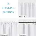 RYB HOME Small Window Curtains - Insualting Privacy Curtains for Kids Bedroom Kitchen Bathroom Basement Cafe Cabinet Tiers Drapes, 34 Width x 30 Length, 2 Panels, Pure White