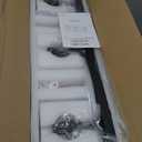 Modern Bathroom Vanity Light 3-Lights Modern Black Crystal Wall Light Bathroom Vanity Light Fixtures