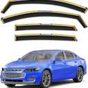 in-Channel Window Rain Guards Fit for Chevy Malibu 2016-2025(9 Gen),Rain Guards Visors Vent Visors Window Deflector, Vent Shades Car Accessories -4 pcs