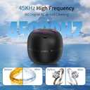 2026 Upgraded Ultrasonic Retainer Cleaner, 45kHz Cordless Dental Appliance Bath with 1800mAh Battery, 4 Timers & 304 Stainless Steel Tank for Aligners, Mouth Guards, Dentures, Jewelry