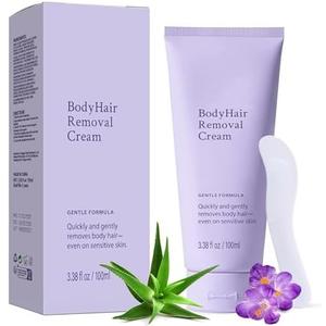 Hair Removal Cream for Women: Buttocks, Body, BikiniArms, Legs -Gentle Depilatory Cream for Sensitive Skin -Effective Hair Remover Pack of 2 EXP 06/13/2028