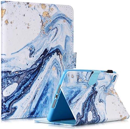 Fancity Case for iPad Mini 5 Mini 4, Mini 3 Mini 2 Protective Cover, PU Leather Smart Auto Wake/Sleep Case with Stand Card Slot Pencil Holder for iPad Mini 7.9 Inch, Blue Sand
