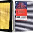 OIFILLIO Engine Cabin Air Filter Kit for 2020-2025 Corolla Hybrid, 2016-2022 Prius 1.8 L/Prius Prime (Only for 1.8L Hybrid) Replaces OEM 17801-21060, 87139-58010