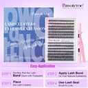 Pawotence Lash Extension Kit DIY 280pcs Lash Clusters Eyelash Extension Kit, 9-16mm 30D 40D Individual Lashes Kit with Lash Bond and Seal, Lash Tweezers for Self Use (30D&40D, 0.07D, 9-16mm, Kit)