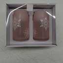 Tabletops Gallery 2 Piece Snowflake Soda Can Glass Set - Pink