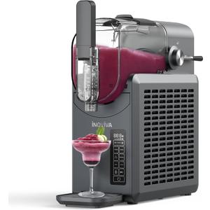 Slushie Machine, No Ice Needed, 88 oz INOVIVA Slushy Machine for Home with Self-Cleaning Function, Professional Frozen Drink Maker, 5 Preset Programs, Frozen Margaritas, Frapps, Milkshake, and More (gray)