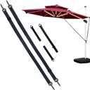 Umbrella Wind Stabilizer Straps,Fixed Strap for Large Outdoor Umbrella,Adjustable and Reusable Cantilever Parasol Wind Straps