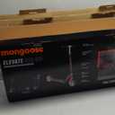 Mongoose Elevate Duo Air Youth/Adult Folding Kick Scooter, Air Filled Tires, Ages 8 Years and Up, Kickstand, Max Rider Weight 220 Pounds, Grey/Red