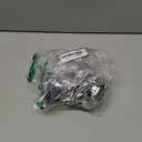 JQK 1/2 Inch Overlay Cabinet Door Hinges Black, 20 Pack 10 Pairs Flush Face Mount Cupboard Self-Closing Kitchen Cabinet Hinges with Door Bumper, CH200-BK-P20