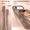 BENTOBEN for iPhone Air Case,Cute Butterfly Pattern iPhone 17Air Magnetic Case [Compatible with MagSafe] Translucent Matte Slim Shockproof Women Protective Cover for iPhone Air 6.5",Brown (Desert Titanium)