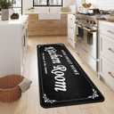 Runner Rugs for Kitchen Hallway, Modern Washable Bathroom & Laundry Room Mat, Non-Slip Microfiber Doormat for Entryway, Small Rugs Indoor Use - Skid Resistant Backing 24x72 inch