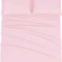 Mejoroom Queen Size Sheet Set - Hotel Luxury 1800 Bedding Sheets & Pillowcases - Deep Pocket Fitted Sheet, Soft, Breathable, Wrinkle & Fade Resistant - 4 Piece (Queen, Blush Pink)