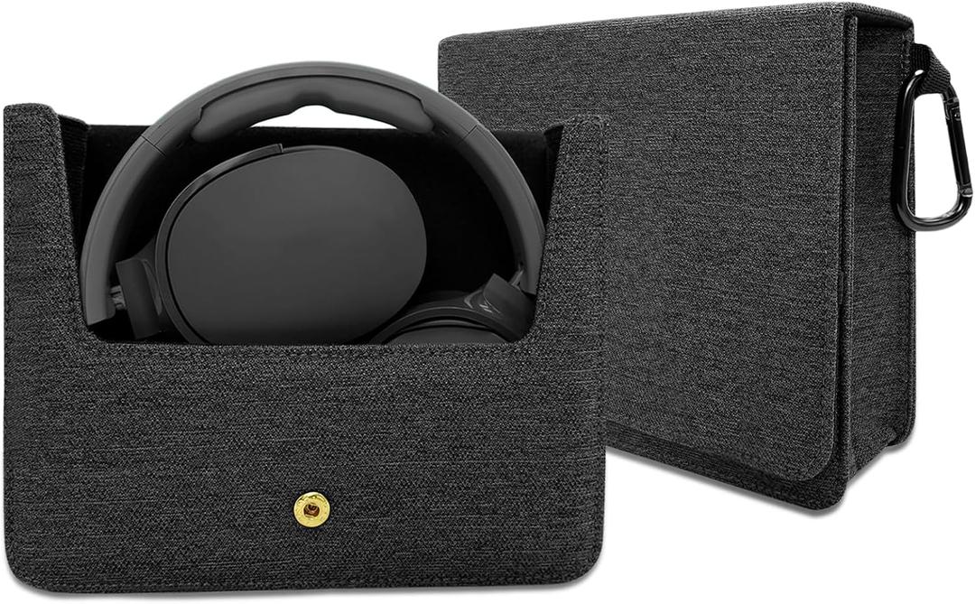 GEVO Travel Case for Skullcandy Crusher ANC 2, Crusher Evo, Crusher, Hesh Evo, Hesh ANC, Hesh3 Wireless Headphones & Sony More, Headphones Carrying Bag, Storage Protective Bag with Cable (Dark Grey)