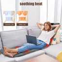 TeqHome Full Body Massage Mat with Heat, Massager Pad with 10 Motors, 9 Modes & 3 Timers with Earplugs & Pillow Cloth, Neck/Back Relief, Anti-Slip for Bed/Sofa, Gift for Men Women