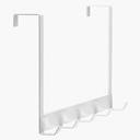 Door hanger 5 hooks, white