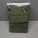 MIULEE Velvet Curtains Olive Green Elegant Long Grommet Curtains Black Out Thermal Insulated Soundproof Room Darkening Drapes for Classical Living Room Bedroom Decor 52 x 96 Inch Length 2 Panels Set