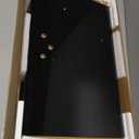 TAVR Universal Floor TV Stand Base for 32-75 Inch TVs up to 110 Lbs with Swivel Height Adjustable Mount, Black Tempered Glass Base for Media Storage and Space Saving