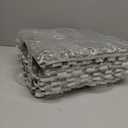 Interlocking Carpet Shaggy Soft EVA Foam Mats Fluffy Square Interlocking Carpet Tiles Protective Floor Tiles Exercise Play Mat for Children Kids Room Home Parlor Bedroom (Grey, 12 Pcs)