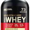 Optimum Nutrition Gold Standard 100% Whey Protein Powder, Vanilla Ice Cream, 5 Pound 