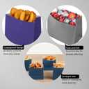 Restaurantware Bag Tek 3.9 x 2.3 x 3.8 Inch Paper Bags For Snacks 100 Small Paper Bags For Foods - Disposable Sustainable Kraft Paper Snack Bags Microwavable Freezable