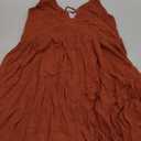 Roxy Women's New Silver Light Strappy Woven Dress (Large, Papaya)