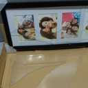 Americanflat 4x6 Collage Picture Frame with Shatter-Resistant Glass - Fits Four 4x6 Photos or Use as One 8x20 Picture Frame - Signature Collection - Collage Frames for Wall Display - Black