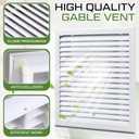 Blulu 20'' x 20'' Duct Opening Decorative Gable Vent, Heavy Duty Cold Air Return Attic Vent Cover for Walls Shed Crawl Space Houses Garage Various Home Decoration, Outer Dimensions 21.75'' x 21.75'', 20''20'' Duct Size