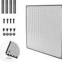 HUAALIUCHE Premium RV Entry Screen Door Grille, RV Screen Door Protector, Protector Guard for RV, Camper,Measures24-1/4 (L) x 20-1/4" (W). Enhanced Screen Protection- Black