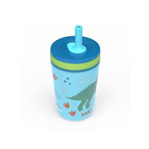 ZAK 12OZ SS KELSO TUMBLER BLUE DINOSAUR