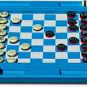 Swimline Floating Multi-Game Gameboard For 2-4 Players , Blue, 20 X 20 X 1.5 Inches