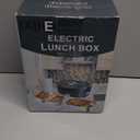 Electric Lunch Box 80W Food Warmer for Work, 12V/24V/110V Portable Lunch Warmer for Adults with 2-Pack Stainless Steel Containers, Heated Lunch Box for Car/Truck/Office/Outdoors (Black+Black)