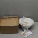 Modern Pendant Light Fixture,Solid Wood Matte White Lampshade Style Ceiling Hanging Lamp,Pendant Lighting for Kitchen Island Dining Room Coffee Bar (White-1 Pack)