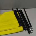 Yeload 7FT Blank Feather Flag Kit With Pole - Solid Color for Sublimation Business - Portable Aluminum Swooper for Outdoor Advertising (Yellow)