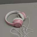 LORELEI X8 Over-Ear Wired Headphones with Microphone with 1.45m-Tangle-Free Nylon Line&3.5mm Plug,Lightweight Foldable & Portable Headphones for Smartphone,Tablet,Computer,Mp3/4Pearl Pink