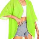 Women Kimono Cardigans Casual Summer Tops Cover up Open Front Floral Print Resort Wear 2026 (S)