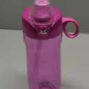 Pogo BPA-Free Tritan Plastic Water Bottle with Soft Straw, 32 Oz, Fuchsia