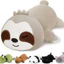 Weighted Sloth Stuffed Animals, Cute Weighted Sloth Plush, Soft Stuffed Weighted Plushie Pillow Gifts for Girls Boys(9.8" 0.8Lbs) (Small)