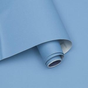 Ismoon 15.7''236''Blue Contact Paper Matte Blue Wallpaper Peel and Stick Removable Self-Adhesive Wallpaper Vinyl Film Paper Shelf Liner for Decorating Wall Table and Door Cabine