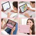 Keyboard Case for Samsung Galaxy Tab A11+ Plus 2025 / A9+ Plus 2023 11 inch - 7 Colors Backlit Keyboard Cover and Mouse (Pink)